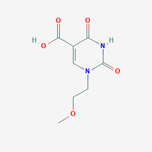 molecular formula C8H10N2O5 B13487651 1-(2-Methoxyethyl)-2,4-dioxo-1,2,3,4-tetrahydropyrimidine-5-carboxylic acid 