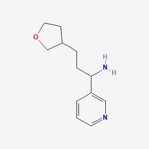 1-(Pyridin-3-yl)-3-(tetrahydrofuran-3-yl)propan-1-amine