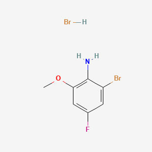 molecular formula C7H8Br2FNO B13487657 2-Bromo-4-fluoro-6-methoxyaniline hydrobromide 