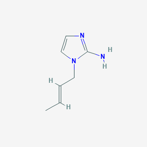 molecular formula C7H11N3 B13487665 1-(but-2-en-1-yl)-1H-imidazol-2-amine 