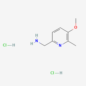 molecular formula C8H14Cl2N2O B13487674 1-(5-Methoxy-6-methylpyridin-2-yl)methanamine dihydrochloride 