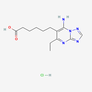 molecular formula C13H20ClN5O2 B13487684 Ametoctradin metabolite M650F06 hydrochloride 