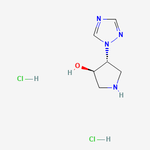 rac-(3R,4R)-4-(1H-1,2,4-triazol-1-yl)pyrrolidin-3-ol dihydrochloride