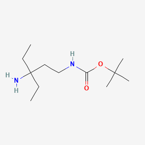 tert-butyl N-(3-amino-3-ethylpentyl)carbamate