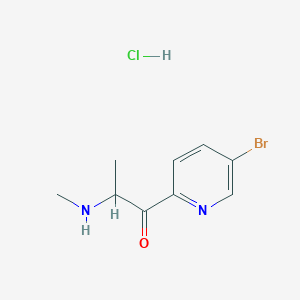 1-(5-Bromopyridin-2-yl)-2-(methylamino)propan-1-one hydrochloride