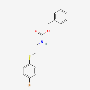 molecular formula C16H16BrNO2S B13487717 benzyl N-{2-[(4-bromophenyl)sulfanyl]ethyl}carbamate 