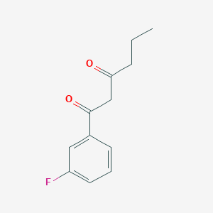 1-(3-Fluorophenyl)hexane-1,3-dione