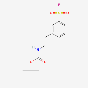 tert-butyl N-{2-[3-(fluorosulfonyl)phenyl]ethyl}carbamate