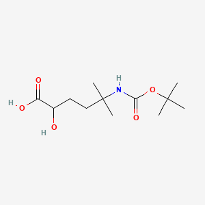 5-{[(Tert-butoxy)carbonyl]amino}-2-hydroxy-5-methylhexanoic acid