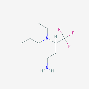 molecular formula C9H19F3N2 B13487820 n3-Ethyl-4,4,4-trifluoro-n3-propylbutane-1,3-diamine 