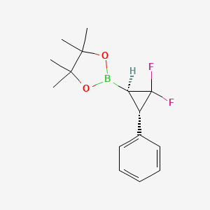 2-[(1R,3S)-2,2-difluoro-3-phenylcyclopropyl]-4,4,5,5-tetramethyl-1,3,2-dioxaborolane