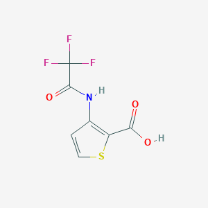 molecular formula C7H4F3NO3S B13487823 3-(Trifluoroacetamido)thiophene-2-carboxylic acid CAS No. 79128-73-7