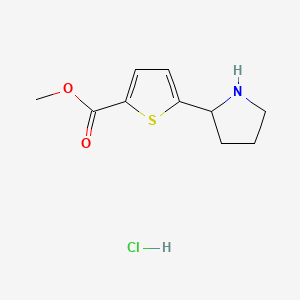 Methyl 5-(pyrrolidin-2-yl)thiophene-2-carboxylate hydrochloride