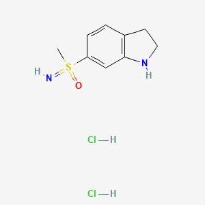 (2,3-dihydro-1H-indol-6-yl)(imino)methyl-lambda6-sulfanone dihydrochloride