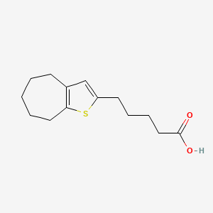 5-(5,6,7,8-tetrahydro-4H-cyclohepta[b]thiophen-2-yl)pentanoic acid