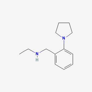 molecular formula C13H20N2 B13487936 n-(2-(Pyrrolidin-1-yl)benzyl)ethanamine 