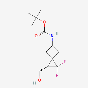 rac-tert-butyl N-[(2R,3r)-1,1-difluoro-2-(hydroxymethyl)spiro[2.3]hexan-5-yl]carbamate