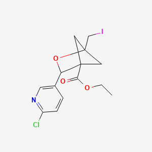 Ethyl 3-(6-chloropyridin-3-yl)-1-(iodomethyl)-2-oxabicyclo[2.1.1]hexane-4-carboxylate