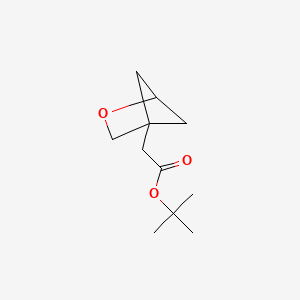 molecular formula C11H18O3 B13487983 Tert-butyl 2-{2-oxabicyclo[2.1.1]hexan-4-yl}acetate 