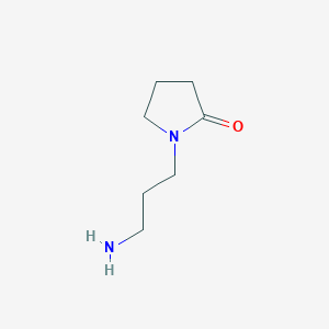 molecular formula C7H14N2O B013488 1-(3-Aminopropyl)pyrrolidin-2-one CAS No. 7663-77-6