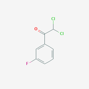 molecular formula C8H5Cl2FO B134880 2,2-DICHLORO-1-(3-FLUOROPHENYL)ETHANONE CAS No. 127728-55-6