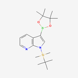 1-(tert-butyldimethylsilyl)-3-(tetramethyl-1,3,2-dioxaborolan-2-yl)-1H-pyrrolo[2,3-b]pyridine