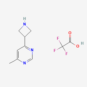 4-(Azetidin-3-yl)-6-methylpyrimidine; trifluoroacetic acid