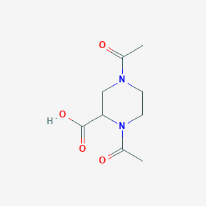 1,4-Diacetylpiperazine-2-carboxylic acid