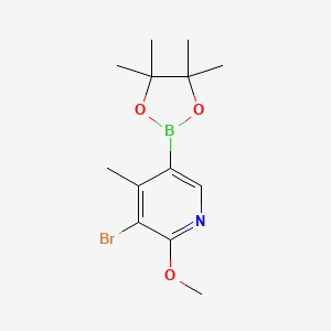 3-Bromo-2-methoxy-4-methyl-5-(4,4,5,5-tetramethyl-1,3,2-dioxaborolan-2-yl)pyridine