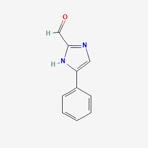 molecular formula C10H8N2O B1348808 5-苯基-1H-咪唑-2-甲醛 CAS No. 56248-10-3