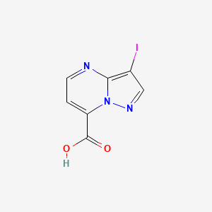 3-Iodopyrazolo[1,5-a]pyrimidine-7-carboxylic acid