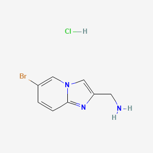 (6-Bromoimidazo[1,2-a]pyridin-2-yl)methanamine hydrochloride