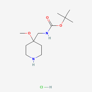 tert-butyl N-[(4-methoxypiperidin-4-yl)methyl]carbamate hydrochloride