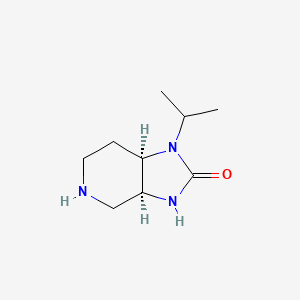 molecular formula C9H17N3O B13488145 (3AS,7aR)-1-isopropyloctahydro-2H-imidazo[4,5-c]pyridin-2-one 