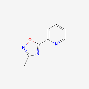 B1348815 2-(3-Methyl-1,2,4-oxadiazol-5-yl)pyridine CAS No. 1455-84-1
