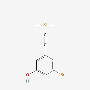 3-Bromo-5-[2-(trimethylsilyl)ethynyl]phenol