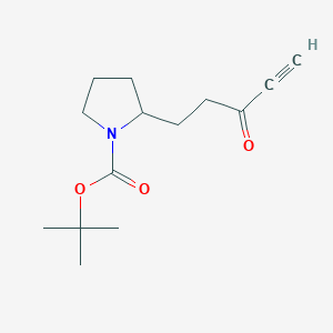 Tert-butyl 2-(3-oxopent-4-yn-1-yl)pyrrolidine-1-carboxylate