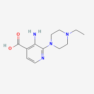 3-Amino-2-(4-ethylpiperazin-1-yl)isonicotinic acid