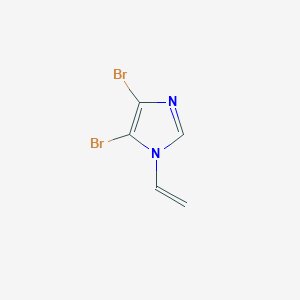 molecular formula C5H4Br2N2 B13488213 4,5-dibromo-1-ethenyl-1H-imidazole 