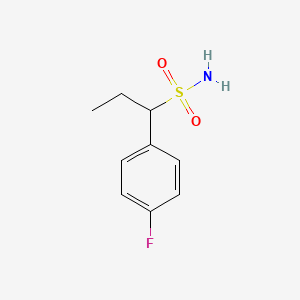 molecular formula C9H12FNO2S B13488226 1-(4-Fluorophenyl)propane-1-sulfonamide 