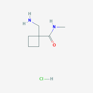 1-(aminomethyl)-N-methylcyclobutane-1-carboxamide hydrochloride