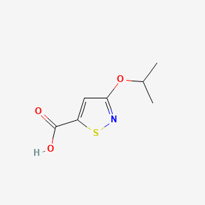 molecular formula C7H9NO3S B13488238 3-(Propan-2-yloxy)-1,2-thiazole-5-carboxylic acid 