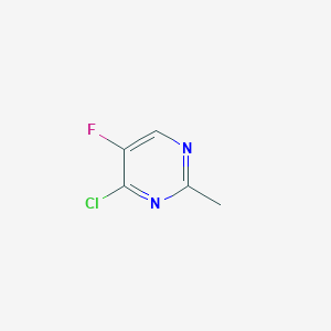 molecular formula C5H4ClFN2 B1348825 4-Chloro-5-fluoro-2-methylpyrimidine CAS No. 898044-50-3
