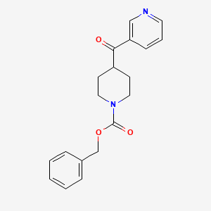 molecular formula C19H20N2O3 B13488271 Benzyl 4-(pyridine-3-carbonyl)piperidine-1-carboxylate CAS No. 148148-49-6