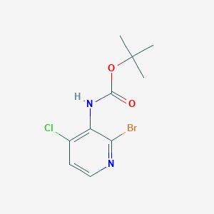 molecular formula C10H12BrClN2O2 B13488303 2-Bromo-4-chloro-N-Boc-pyridin-3-amine 