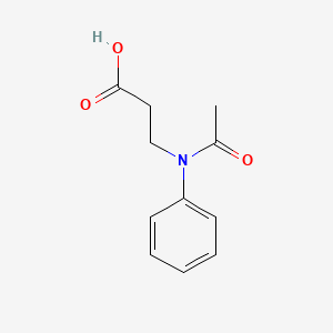 molecular formula C11H13NO3 B13488307 3-(N-phenylacetamido)propanoic acid 