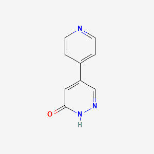 molecular formula C9H7N3O B13488321 5-(Pyridin-4-yl)-2,3-dihydropyridazin-3-one 