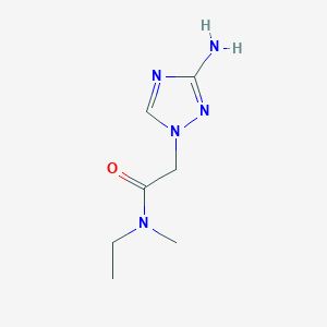 molecular formula C7H13N5O B13488333 2-(3-Amino-1h-1,2,4-triazol-1-yl)-N-ethyl-N-methylacetamide 