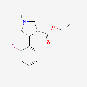 Ethyl 4-(2-fluorophenyl)pyrrolidine-3-carboxylate