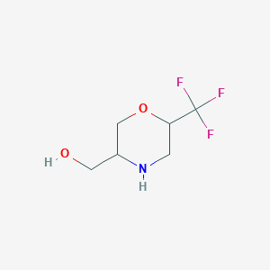 molecular formula C6H10F3NO2 B13488335 (6-(Trifluoromethyl)morpholin-3-yl)methanol 